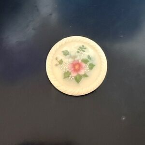 Floral Ceramic Button
